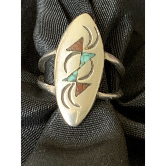 Native American Ring Sterling Silver Size 6 - Picture 8 of 8